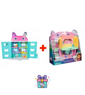 Vorteil-Set: Gabby’s Dollhouse im Film: Großes Haus aus dem Film + Küche für das große Haus