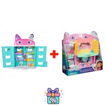 Vorteil-Set: Gabby’s Dollhouse im Film: Großes Haus aus dem Film + Küche für das große Haus
