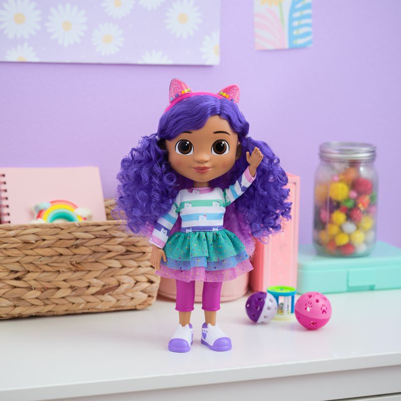 Spar-Set: Gabby’s Dollhouse interaktive Puppe + Ohren mit Soundeffekten