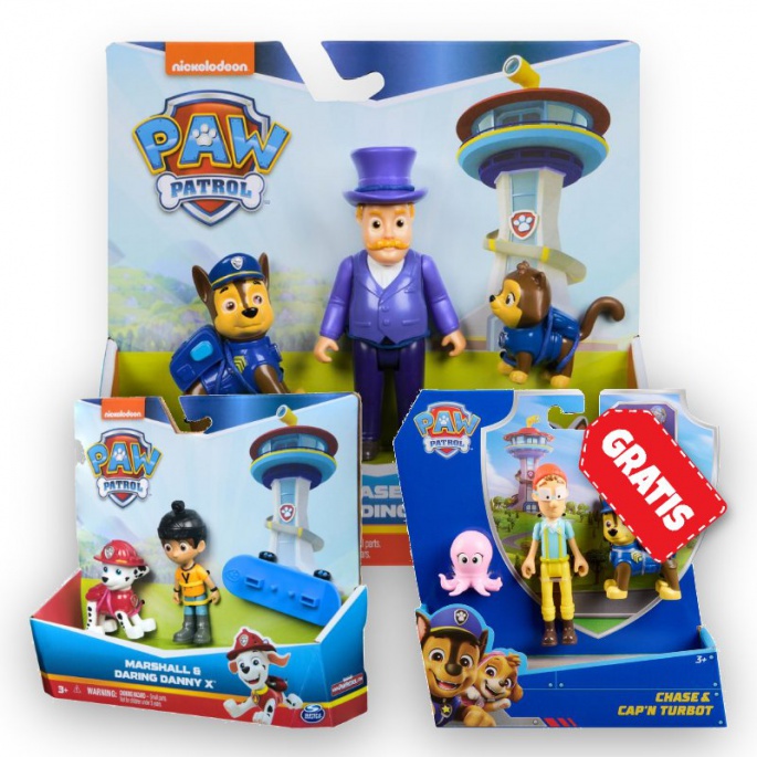 AKTION: Paw Patrol Humdinger und Chase + Danny X und Marshall + Chase und Turbot GRATIS