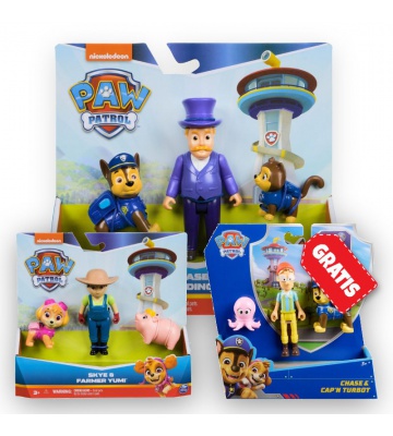 AKTION: Paw Patrol Humdinger und Chase + Yumi und Skye + Chase und Kapitän Turbot KOSTENLOS