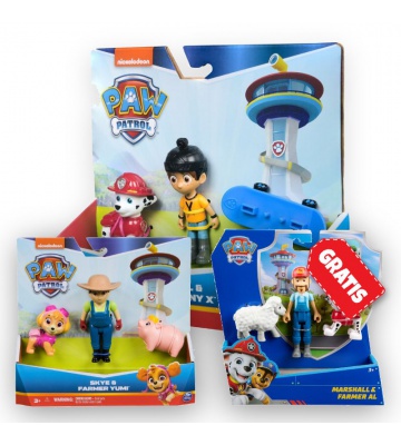 AKTION: Paw Patrol Danny X und Marshall + Yumi und Skye + Marshal und Bauer Al KOSTENLOS