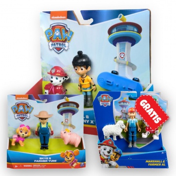 AKTION: Paw Patrol Danny X und Marshall + Yumi und Skye + Marshal und Bauer Al KOSTENLOS