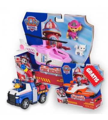 AKTION: Paw Patrol Fire Rescue Fahrzeuge Skye + Chase + Zuma KOSTENLOS