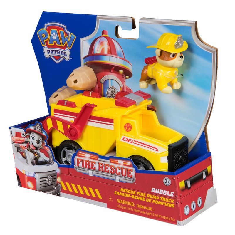 AKTION: Paw Patrol Fire Rescue Fahrzeuge Rubble + Marshall + Zuma KOSTENLOS
