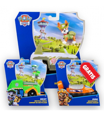AKTION: Paw Patrol Grundfahrzeuge Tracker + Rocky + Zuma GRATIS