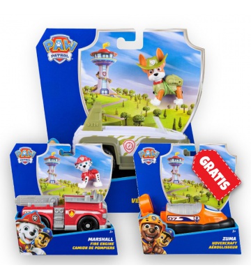 AKTION: Paw Patrol Grundfahrzeuge Tracker + Marshall + Zuma GRATIS