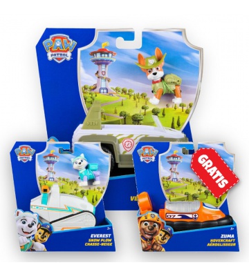 AKTION: Paw Patrol Basisfahrzeuge Tracker + Everest + Zuma GRATIS