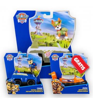 AKTION: Paw Patrol Grundfahrzeuge Tracker + Chase + Zuma GRATIS