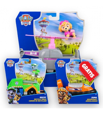 AKTION: Paw Patrol Grundfahrzeuge Skye + Rocky + Zuma GRATIS