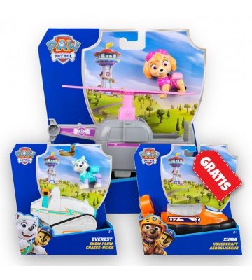 AKTION: Paw Patrol Basismodelle Skye + Everest + Zuma KOSTENLOS