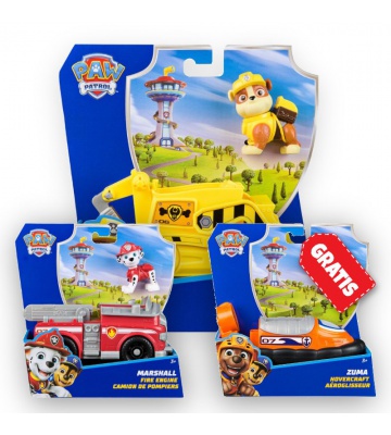AKTION: Paw Patrol Grundfahrzeuge Rubble + Marshall + Zuma GRATIS