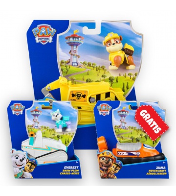 AKTION: Paw Patrol Grundfahrzeuge Rubble + Everest + Zuma KOSTENLOS