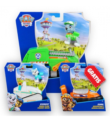 AKTION: Paw Patrol Grundfahrzeuge Rocky + Everest + Zuma GRATIS