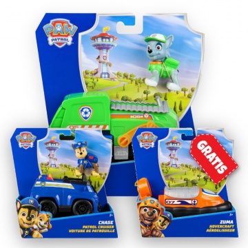 AKTION: Paw Patrol Grundfahrzeuge Rocky + Chase + Zuma GRATIS