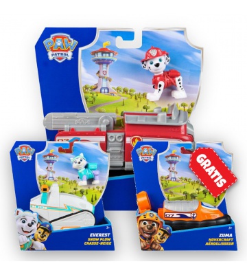 AKTION: Paw Patrol Grundfahrzeuge Marshall + Everest + Zuma KOSTENLOS