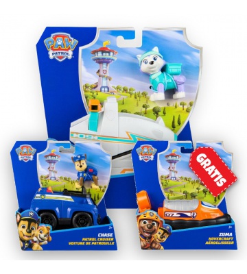 AKTION: Paw Patrol Basisspielzeuge Everest + Chase + Zuma GRATIS