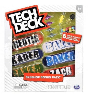 Tech Deck skateshop 6er Set mit Zubehör Baker
