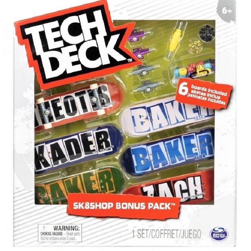Tech Deck skateshop 6er Set mit Zubehör Baker