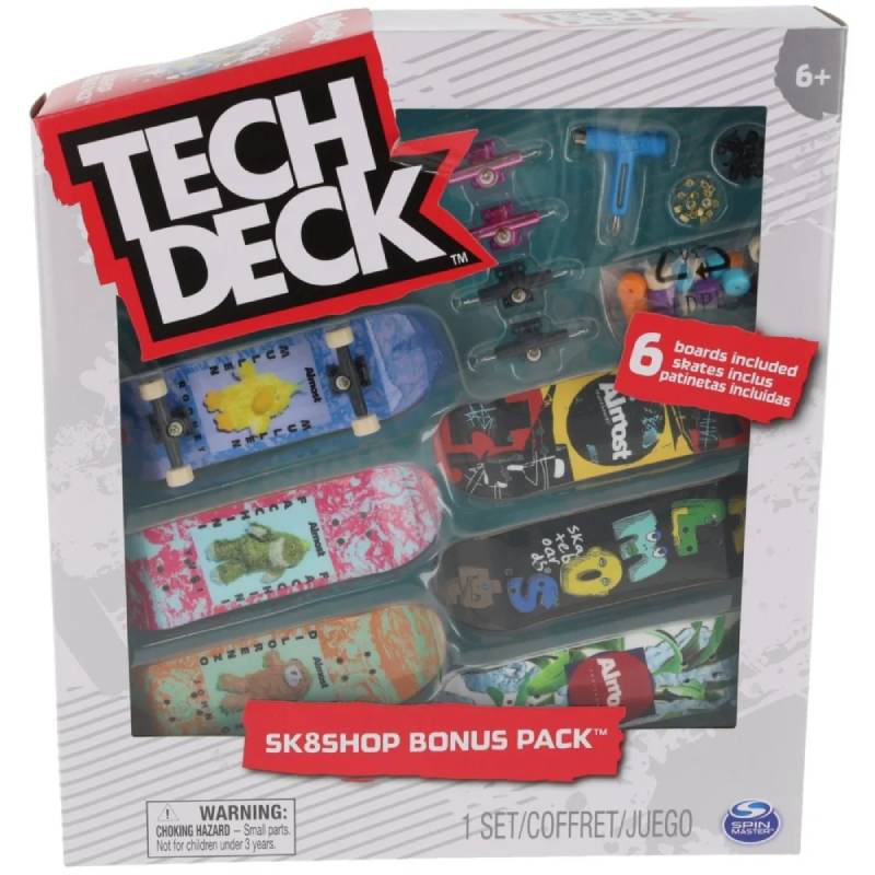 Tech Deck Skateshop 6 Stück mit Zubehör Almost