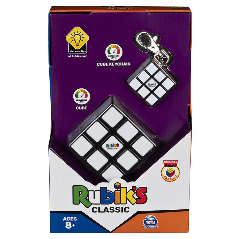 Rubik's Cube Set Klassik 3x3 + Anhänger