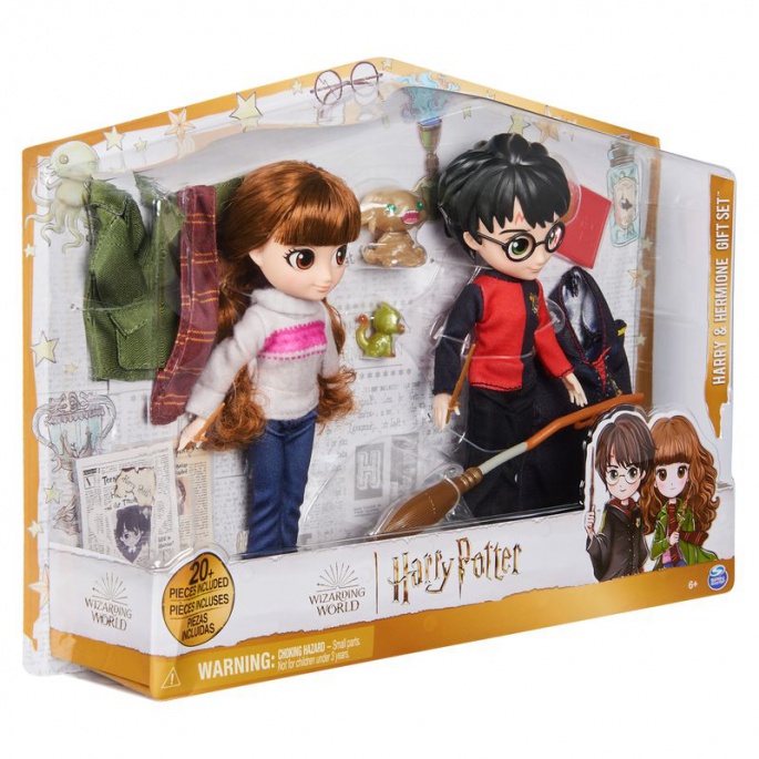 Harry Potter Doppelpack Figuren Harry & Hermine 20 cm