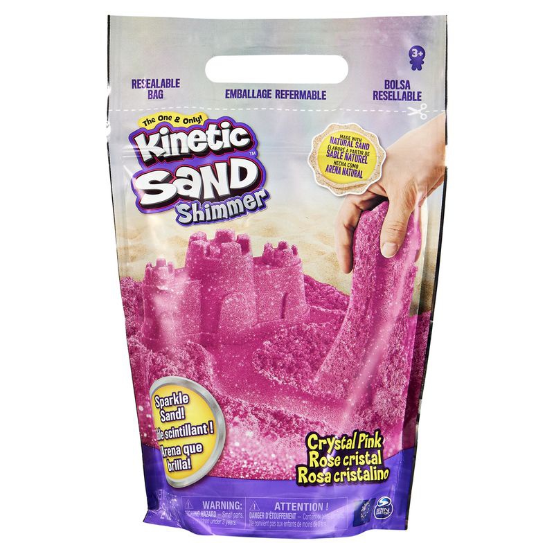 Kinetic Sand Verpackung von glitzerndem rosa Sand 0,9 kg