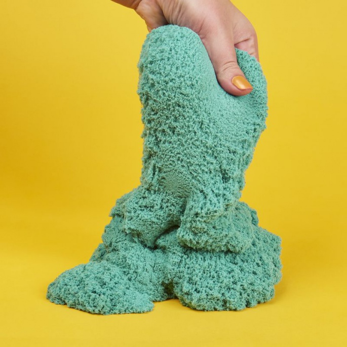 Kinetic Sand Verpackung von glitzerndem blaugrünem Sand 0,9 kg