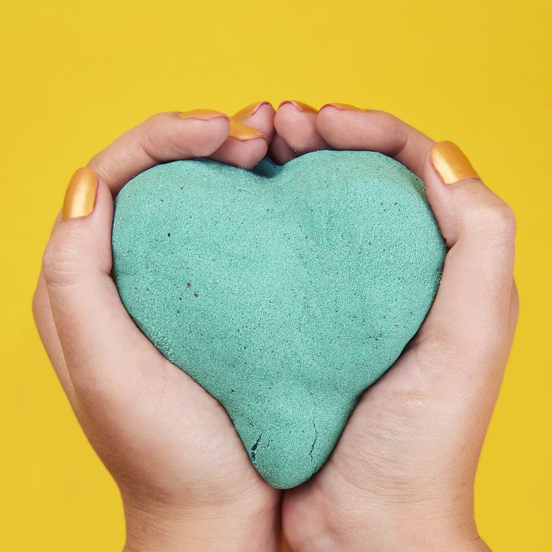 Kinetic Sand Verpackung von glitzerndem blaugrünem Sand 0,9 kg