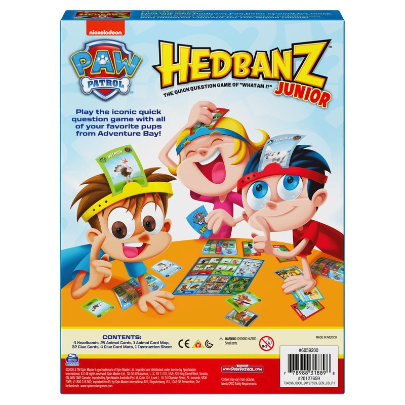 Spin Master Games Gesellschaftsspiel Rätsel Hedbanz Paw Patrol Junior