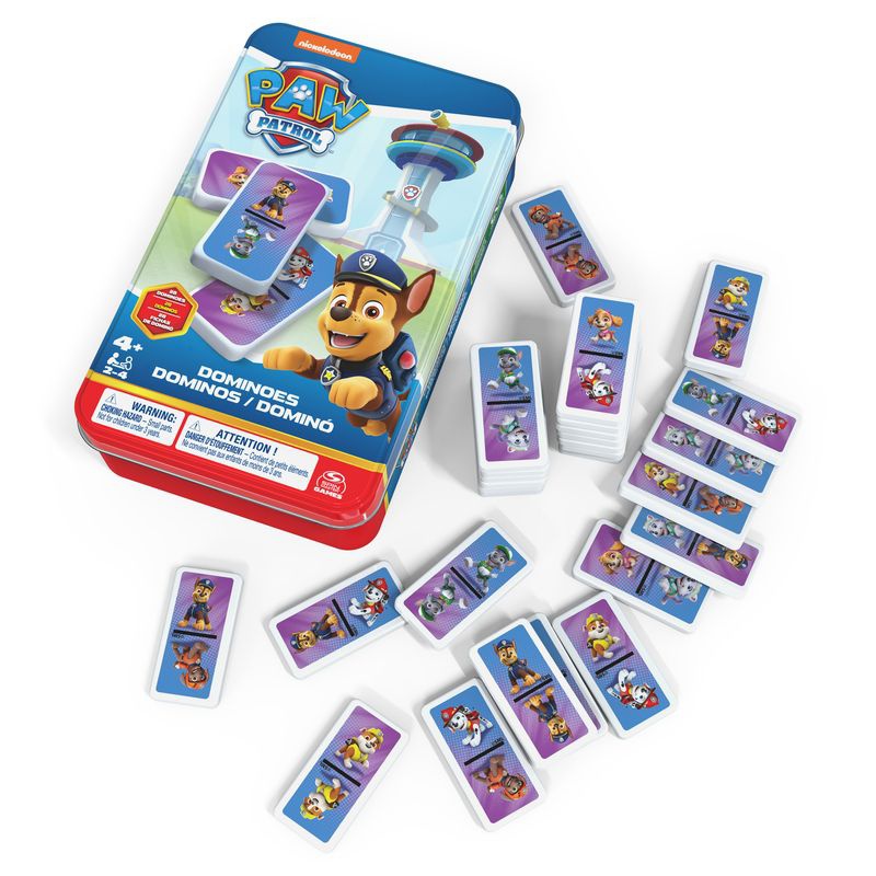 Spin Master Games PAW Patrol Domino in einer Blechdose