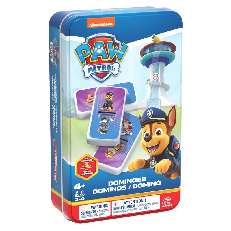 Spin Master Games PAW Patrol Domino in einer Blechdose