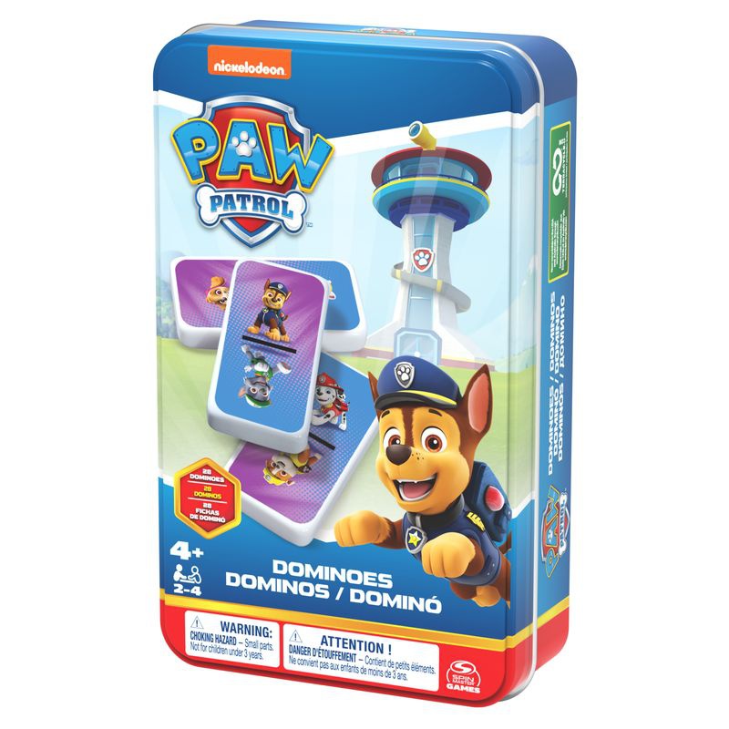 Spin Master Games PAW Patrol Domino in einer Blechdose