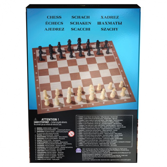 Spin Master Games Schach blaue Version