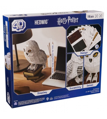 Harry Potter Hedwig Puzzle auf einem 3D-Ständer