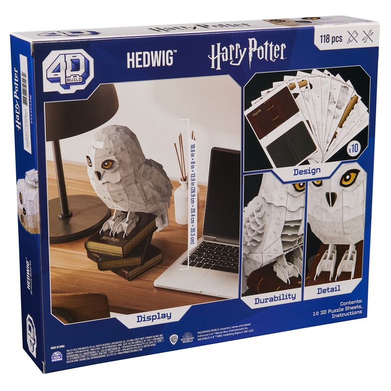 Harry Potter Hedwig Puzzle auf einem 3D-Ständer