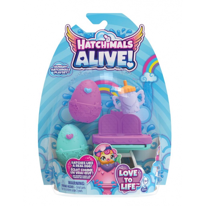 Hatchimals Spielset mit Fütterungsstuhl für Tiere