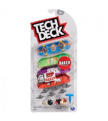 Tech Deck Fingerboard Viererpack Baker