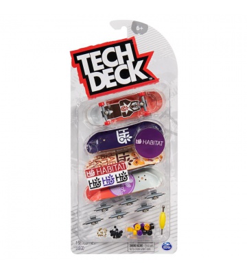 Tech Deck Fingerboard Viererpack Habitat