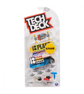 Tech Deck Fingerboard Viererpack Planb