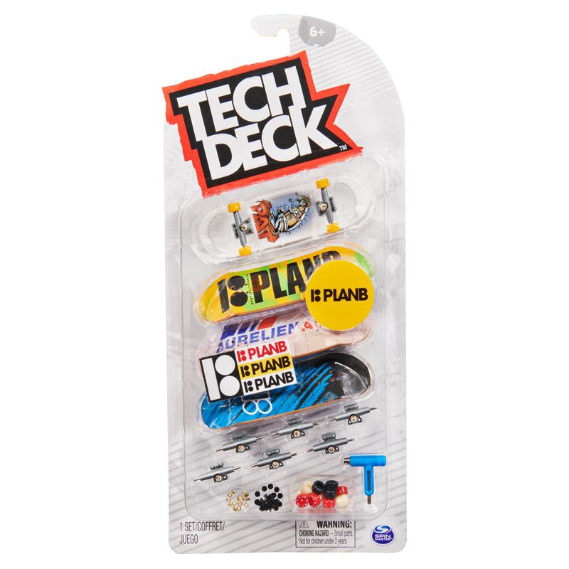 Tech Deck Fingerboard Viererpack Planb