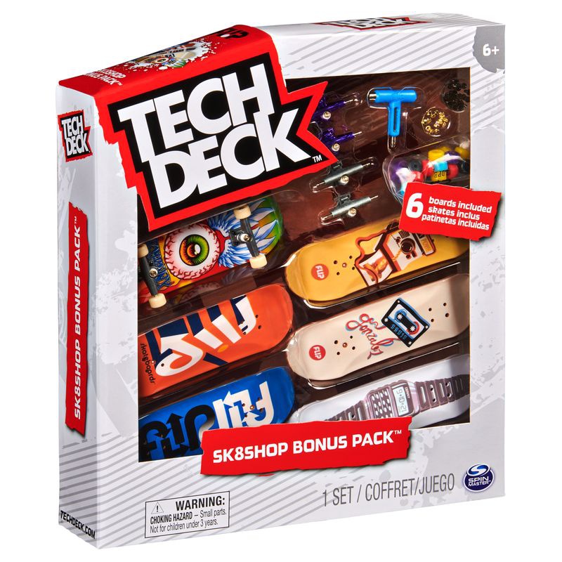 Tech Deck Skateshop 6 Stück mit Zubehör Flip