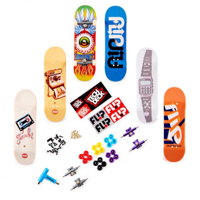 Tech Deck Skateshop 6 Stück mit Zubehör Flip