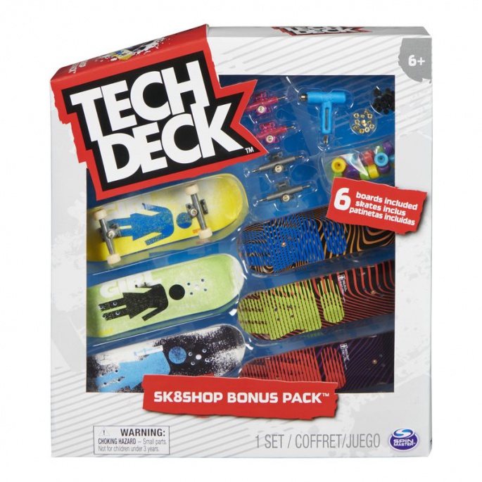 Tech Deck Skateshop 6 Stück mit Girl Zubehör