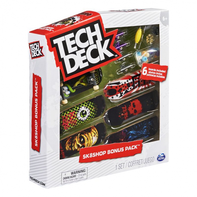Tech Deck Skateshop 6 Stück mit Zubehör Zero Zero