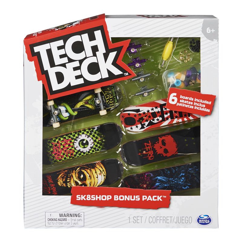 Tech Deck Skateshop 6 Stück mit Zubehör Zero Zero