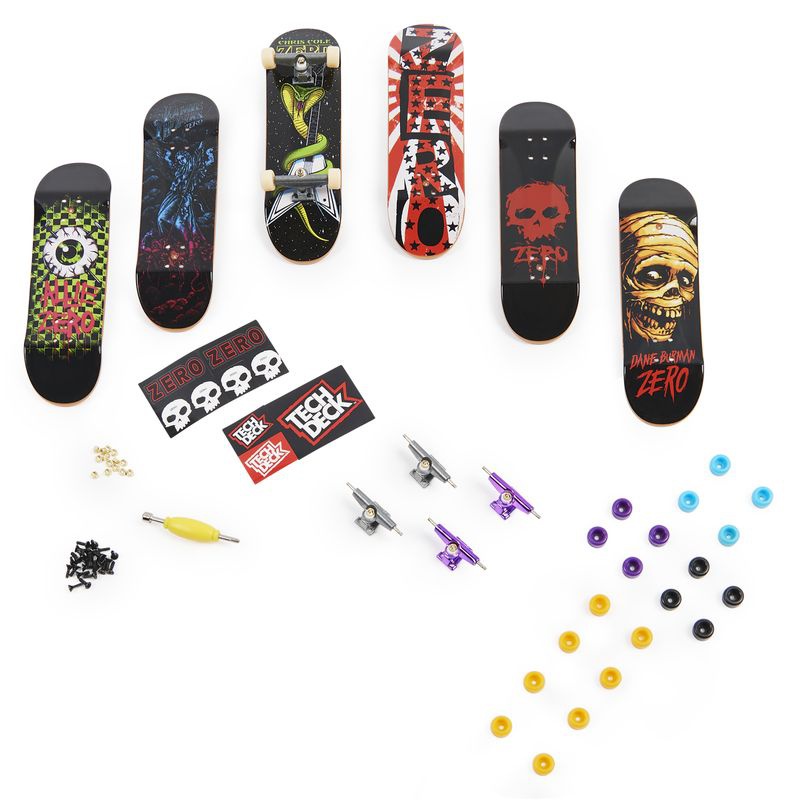 Tech Deck Skateshop 6 Stück mit Zubehör Zero Zero
