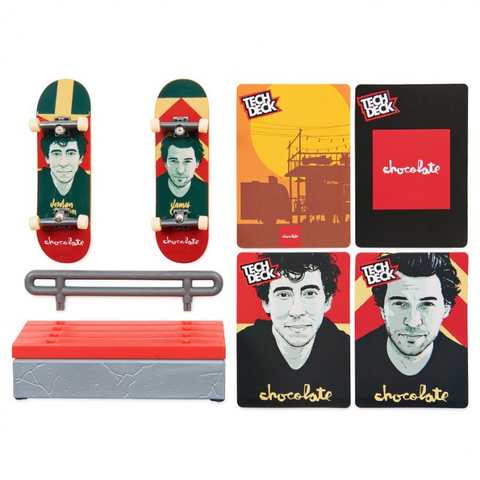 Tech Deck Fingerboard Doppelverpackung mit Hindernis VS Series Chocolate