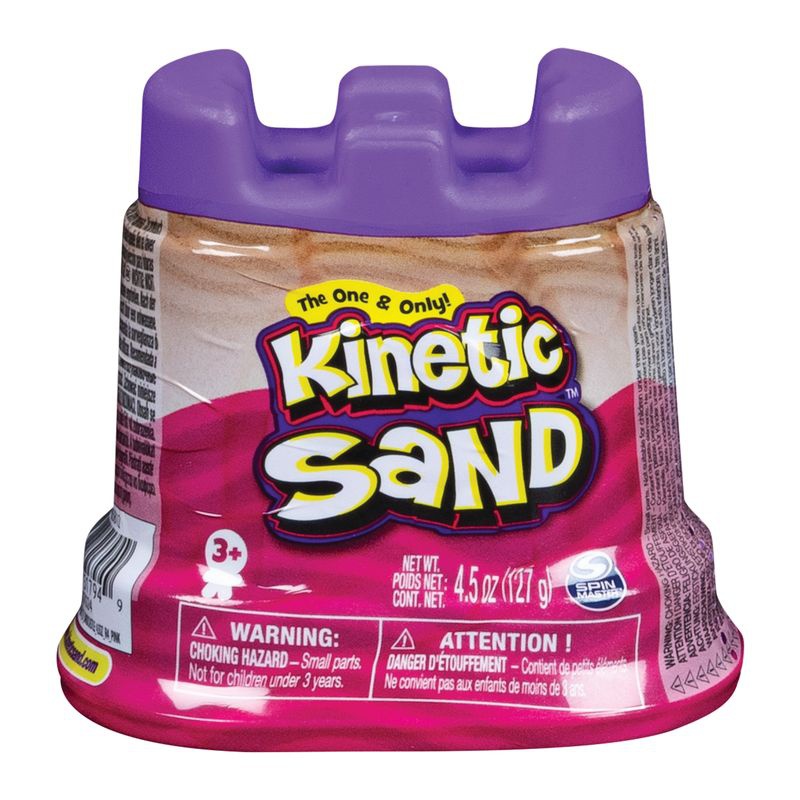 Kinetic Sand Becher mit rosa flüssigem Sand