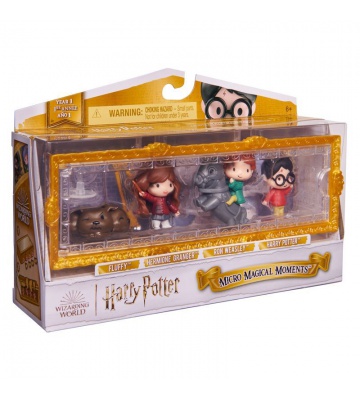 Harry Potter Mehrfachpackung Mini-Figuren Harry, Hermine und Ron mit Zubehör